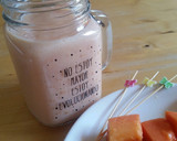 Foto del paso 4 de la receta: Desayuno saludable: Tostadas de hummus con batido de papaya