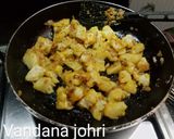 A picture of step 2 of गोभी के डंठल की सब्जी.
