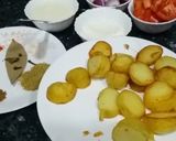 धनिये की ग्रेवी वाले आलू रेसिपी चरण 1 फोटो