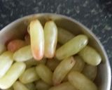 A picture of step 1 of Sabudana in a fruit dressing.