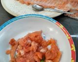 Foto del paso 3 de la receta: Aperitivo de salmón de aprovechamiento
