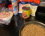 A picture of step 1 of Enchilada Casserole.