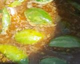 A picture of step 5 of Potoler dolma pointed gourd with spicy filling.