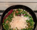 A picture of step 5 of Beans Thoran.