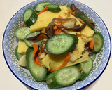 小黃瓜🥒炒玉子燒（清冰箱料理）的食譜步驟3照片