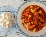 Paprikás krumpli lecsókolbásszal recept fázis 3 fotója