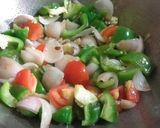 A picture of step 5 of Chilli chicken.