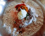 A picture of step 2 of Crispy tasty khasta Methi leaves mathri.