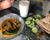 A picture of step 5 of Kado or dal chana.