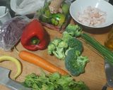 A picture of step 1 of Gluten-Free Pad Thai with Vegetables and Peanut Soy Sauce 🥜.