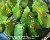 รูปขั้นตอนการทำที่ 8 ของ ห่อหมกหัวปลีเนื้อไก่บด Banana Flower Recipe