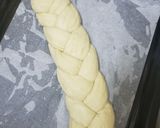 A picture of step 5 of Braidedwhite bread.