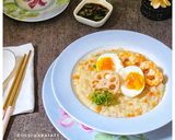 Foto langkah ke 6 dari resep Bubur Udang Akar Teratai (Lotus Root Shrimp Porridge).