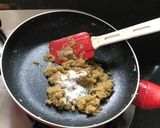 A picture of step 4 of Bharwa Karela.