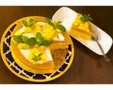 A picture of step 13 of Eggless: No-Bake & No-Gelatin Mango Cheesecake.