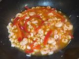 Tagliatelle prawns