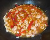 A picture of step 3 of Tagliatelle prawns.