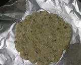 A picture of step 4 of Sabudana paratha.