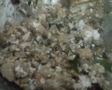 A picture of step 4 of Vazhaithandu poriyal(banana stem).