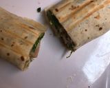 A picture of step 7 of Tortilla chicken wrap.