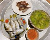 Hình bước làm 3 của món Canh mùng nấu lạc