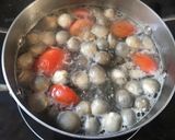 Hình bước làm 1 của món Canh nấm thịt bằm