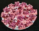 A picture of step 8 of Rose kaju katli.