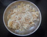 A picture of step 11 of Chawal ke fundke with Rabdi.