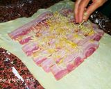 Foto del paso 4 de la receta Empanada de jamón y beicon