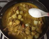 A picture of step 7 of Masala rice with aloo gravy.