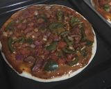 A picture of step 1 of Veg pizza #valentinespecial#mealfortwo.