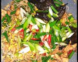 Foto langkah ke 3 dari resep Tumis Kacang Panjang Tauge Tahu.