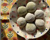 รูปขั้นตอนการทำที่ 6 ของ โมจิสองรส🍠🥜🍡Mochi 🍡(with matcha peanut🍵 🥜paste and purple potato paste🍠🥛)