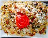 A picture of step 4 of Layered Veg biryani.