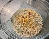 Une image de l'étape 2 de Dôme de riz au safran et persil.