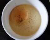 A picture of step 1 of Microwaved Egg Poach on Sweet Bread.