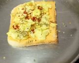 A picture of step 3 of Cheesy Scrambled Egg Sandwich With Black Tea.