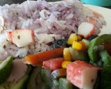 Foto del paso 5 de la receta Arroz con pavo, calabacín, zanahoria y tomate con salsa de arandanos