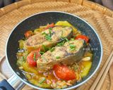 Hình bước làm 6 của món Cá Hiếu Kho Thơm Cà 🍍🍅