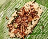 Foto langkah ke 8 dari resep Nasi Bakar Cumi Asin.