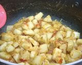 A picture of step 2 of Shaljum ka salan.