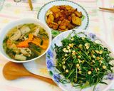 Hình bước làm 3 của món Rau muống mầm trộn chua ngọt