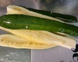 Une image de l'étape 7 de Poulet mariné grillé aux poivrons et courgette.