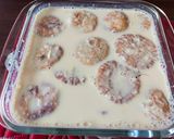 A picture of step 2 of Malpua with rabdi.