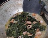 Foto langkah ke 3 dari resep Tumis Daun Singkong Cumi Asin.