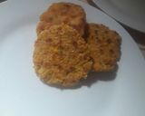 Foto del paso 4 de la receta: Hamburguesas de garbanzos con fideos al pesto
