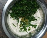 A picture of step 1 of Crispy Methi Masala Puri.