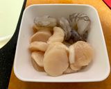 西芹炒蝦仁帶子的食譜步驟1照片