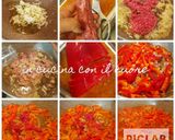 Foto del passaggio 2 della ricetta Ciriole di farro integrale con peperoni e salsiccia ♡