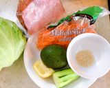 Hình bước làm 1 của món 🥗 Jambon Salad 🥗 Salad trái bơ 🥑